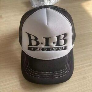 BACK IN BUSINESS TRUCKER HAT